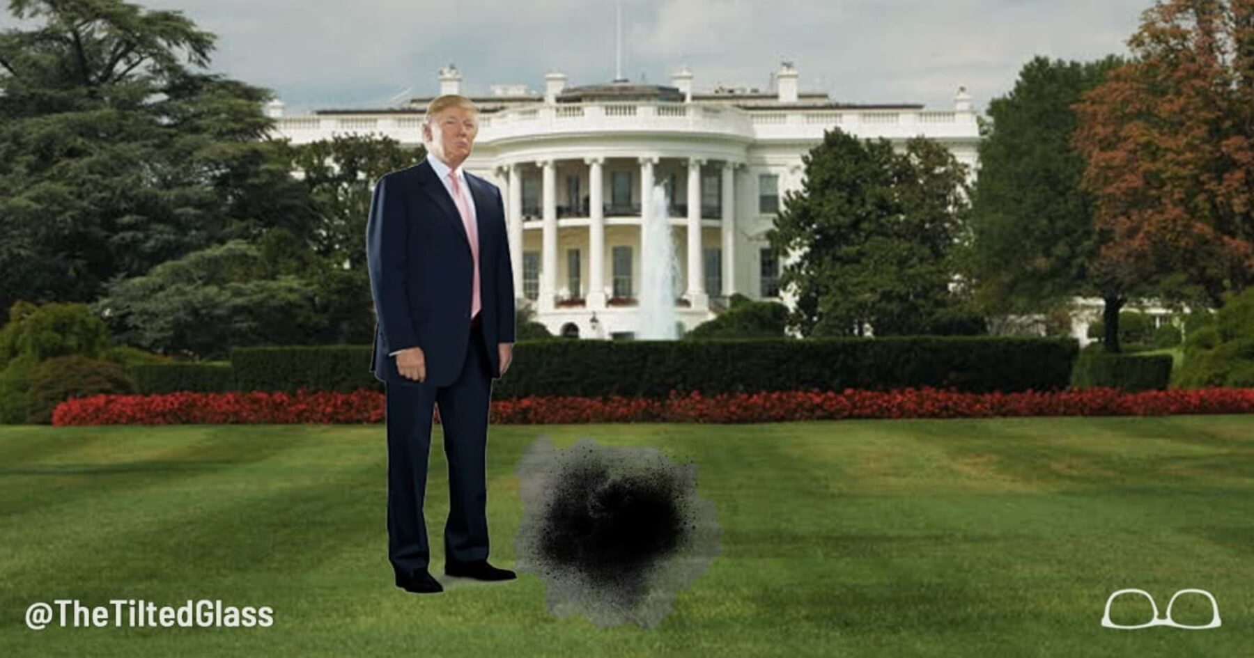 A-Hole Appears on White House Lawn
