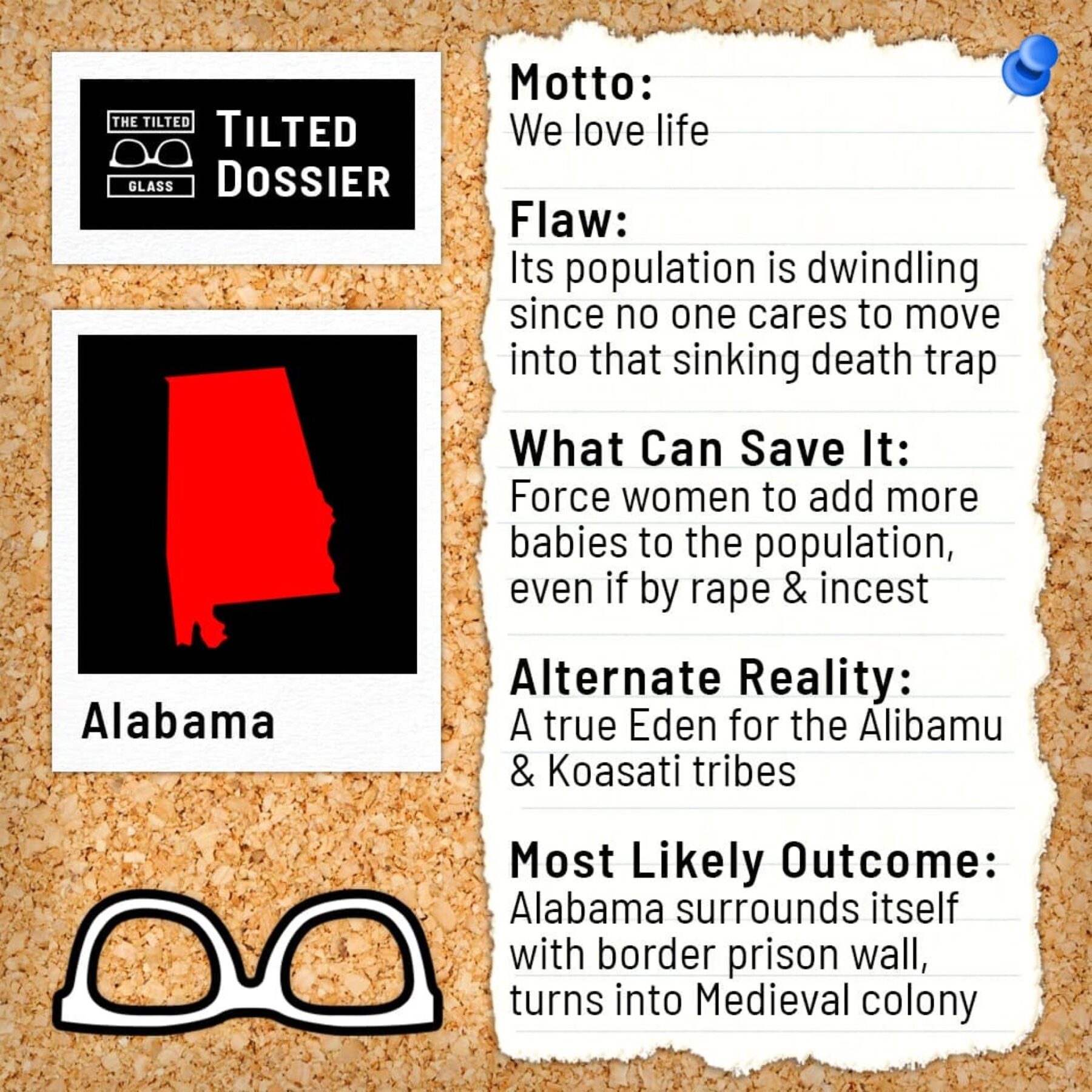 Who is Alabama?  A Dossier Roast