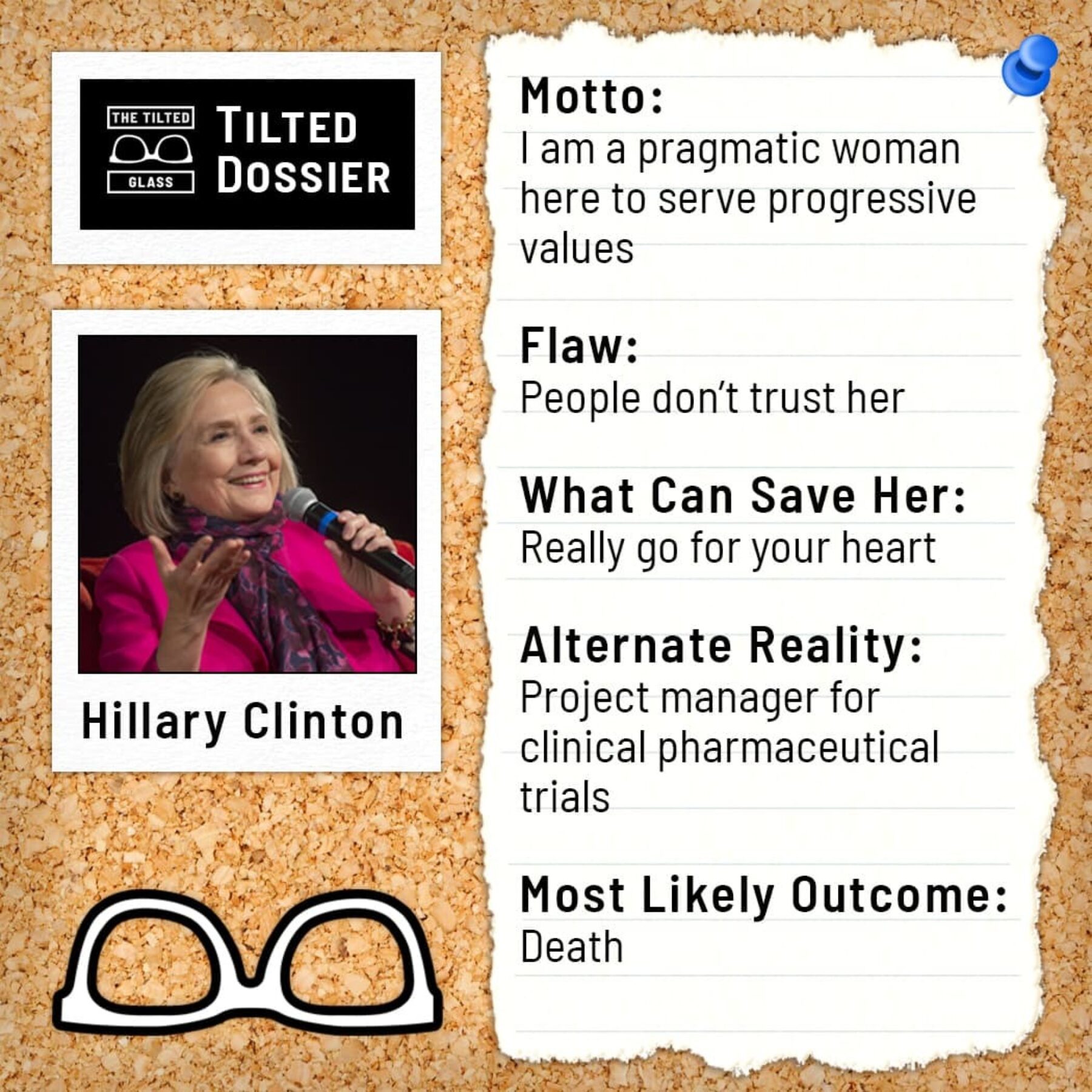 Who is Hillary Clinton? A Dossier Roast