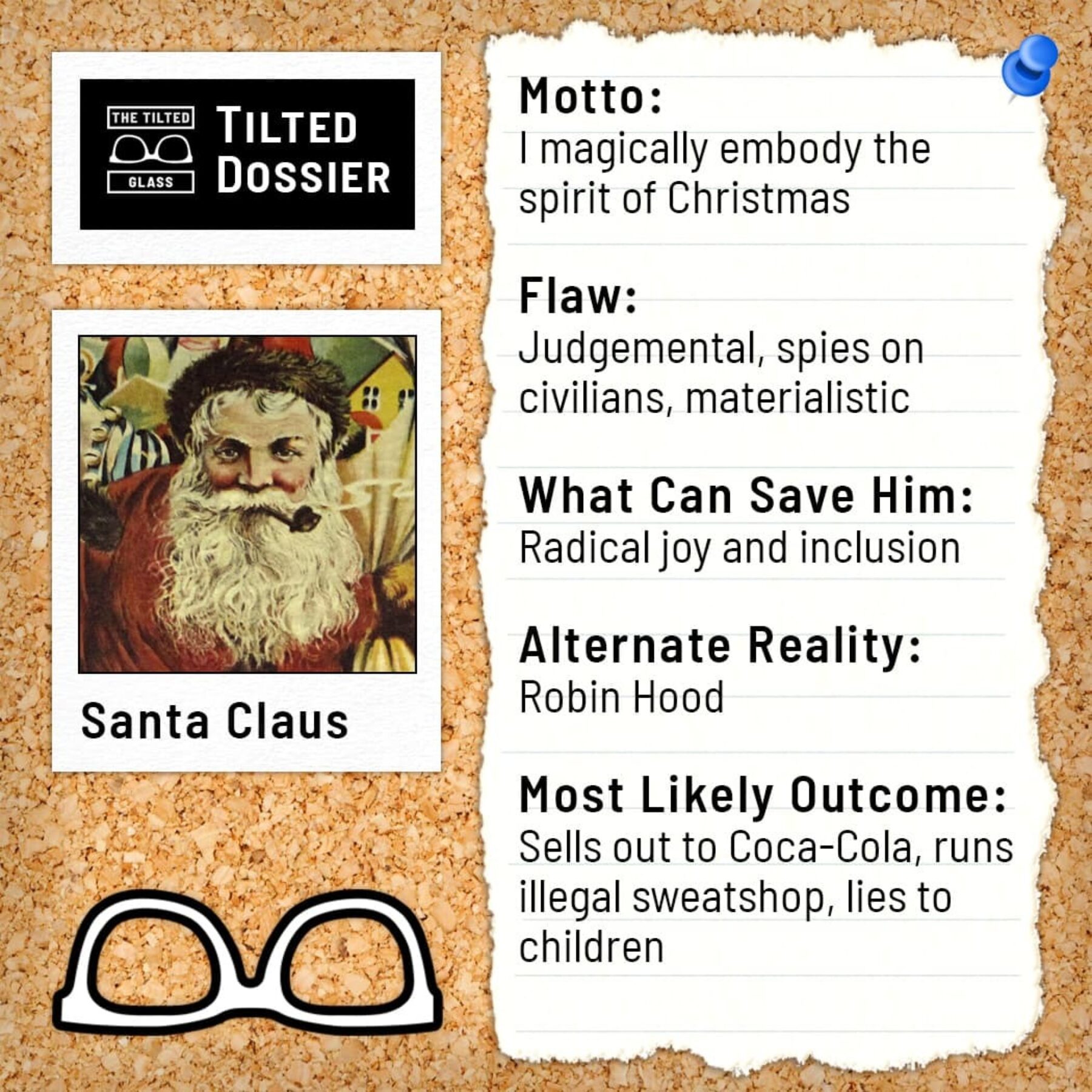 Who is Santa Claus? A Dossier Roast