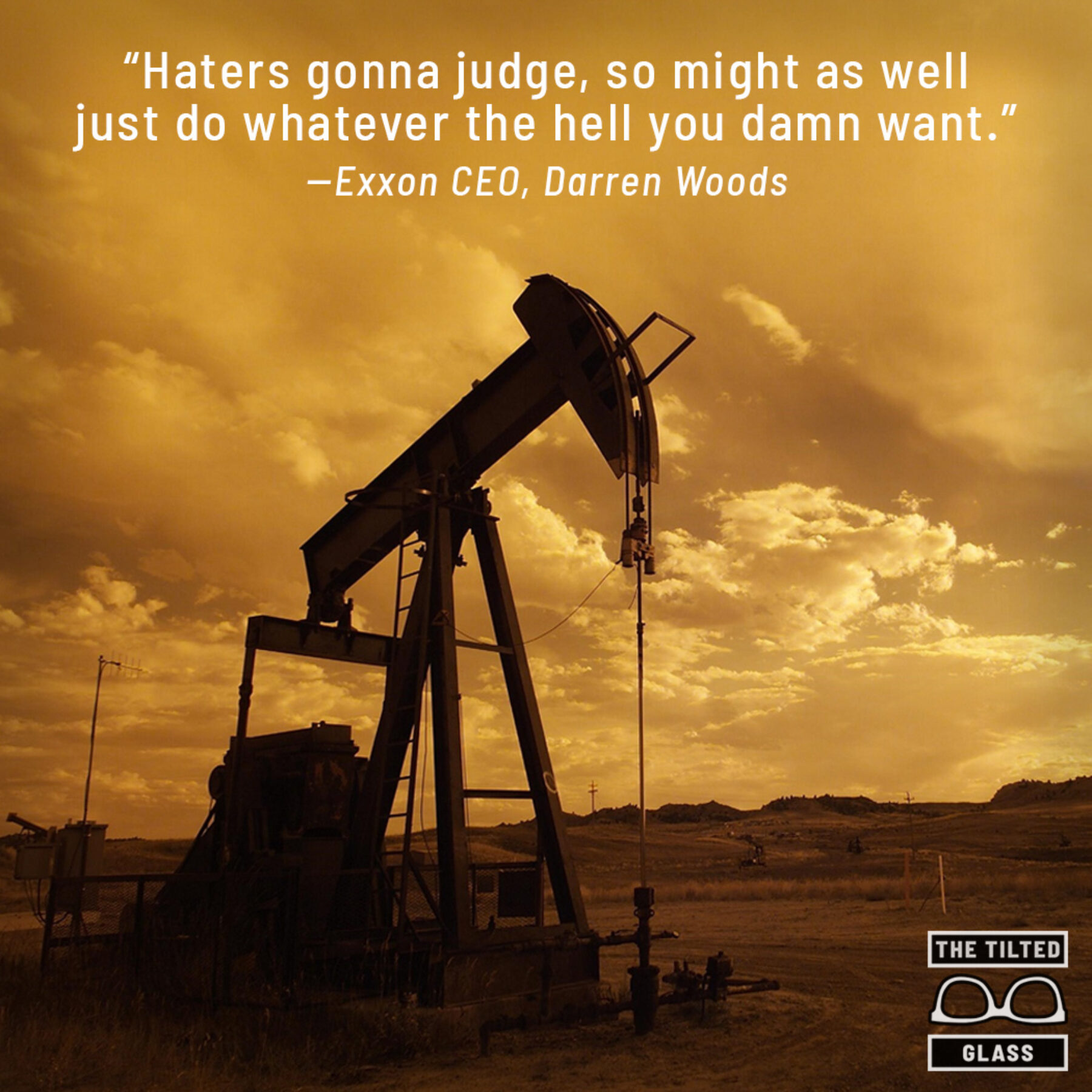 Exxon: Haters Gonna Judge Anyway