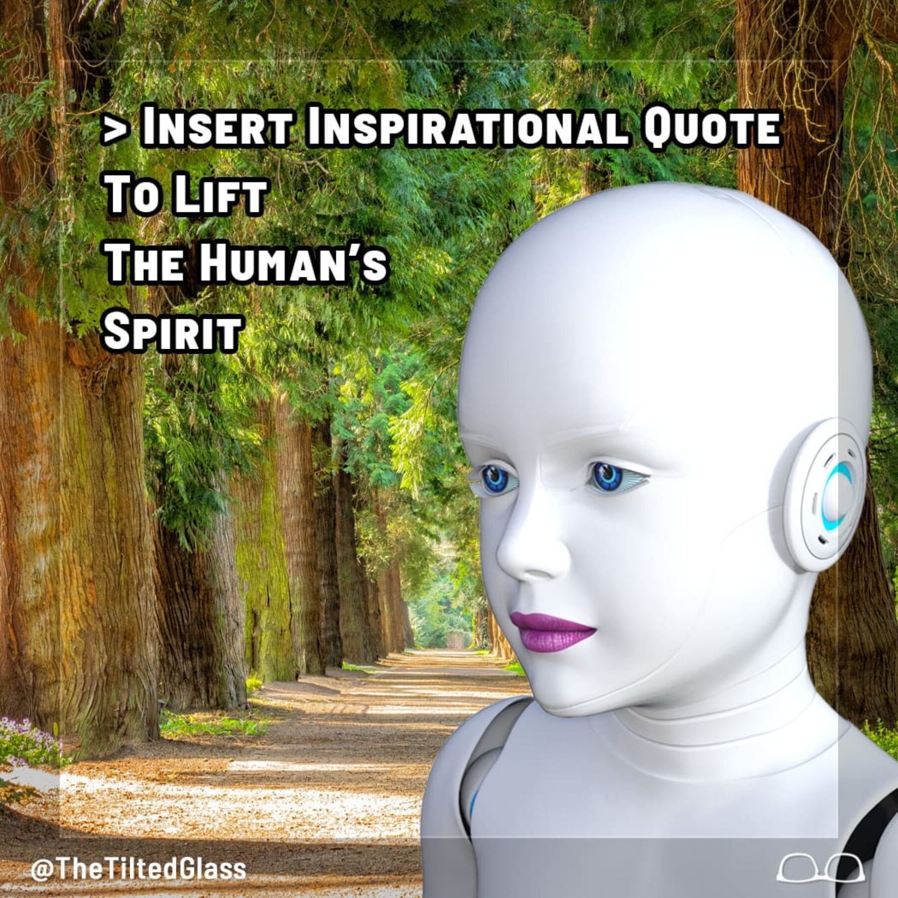 Insert Inspirational Quote To Lift The Human's Spirit