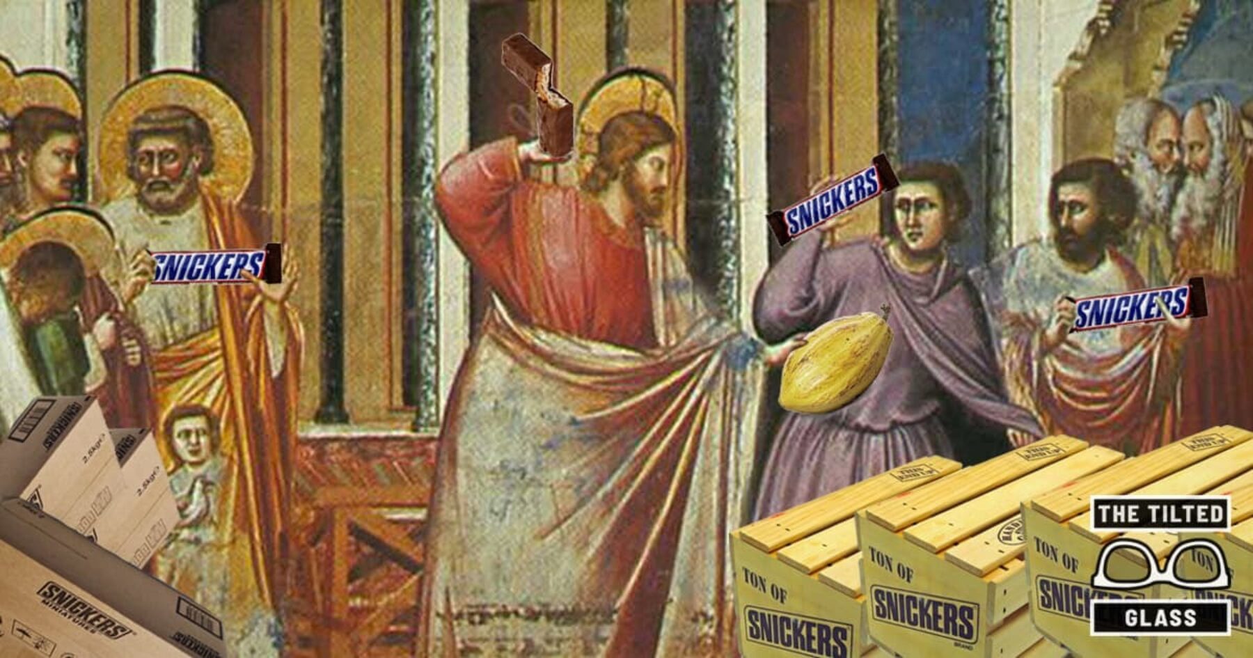 Jesus Throws Out Snickers Bars From the Temple, Says Cacao is Sacred
