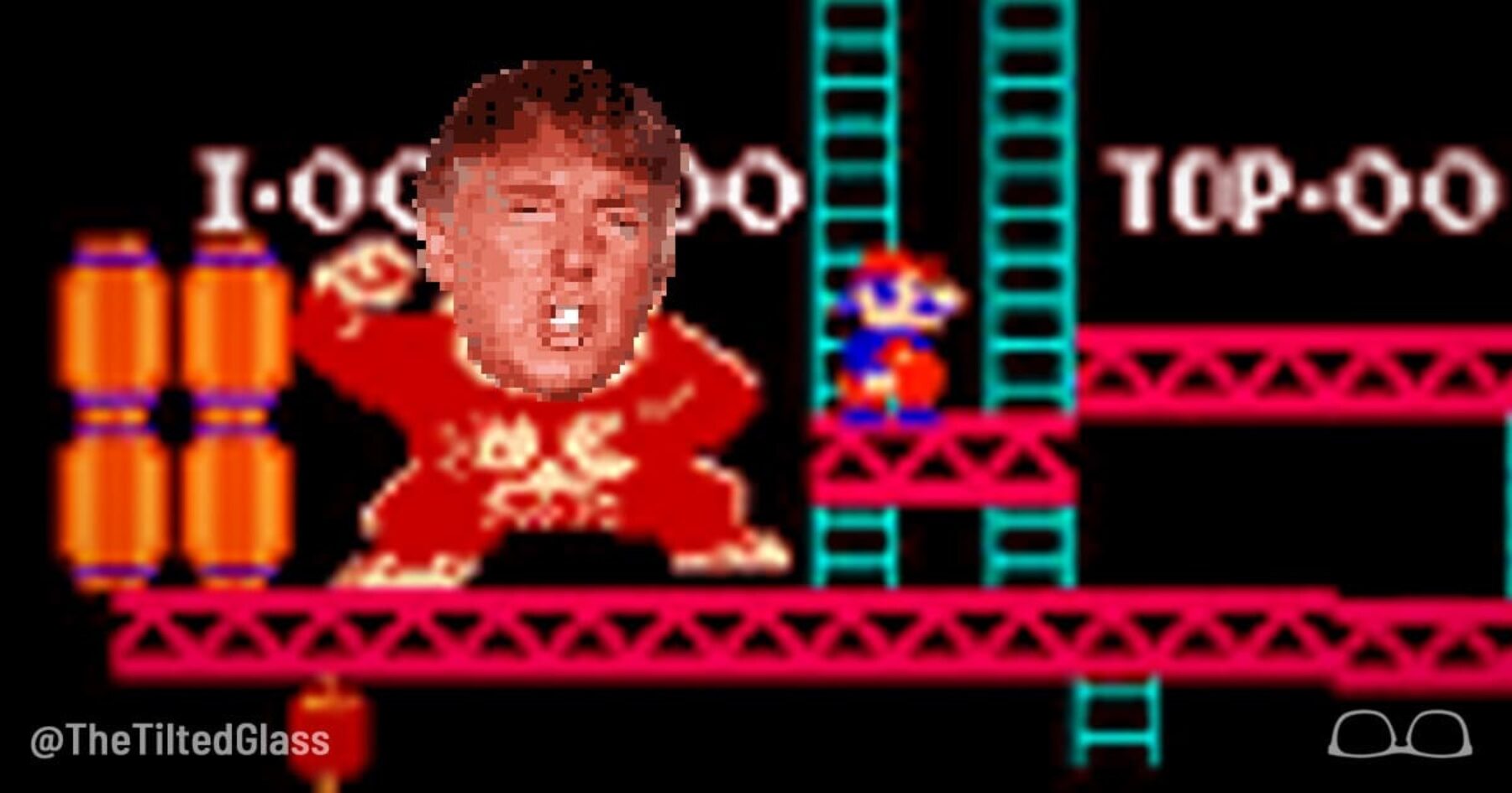 Trump Breaks High Score in Donkey Kong