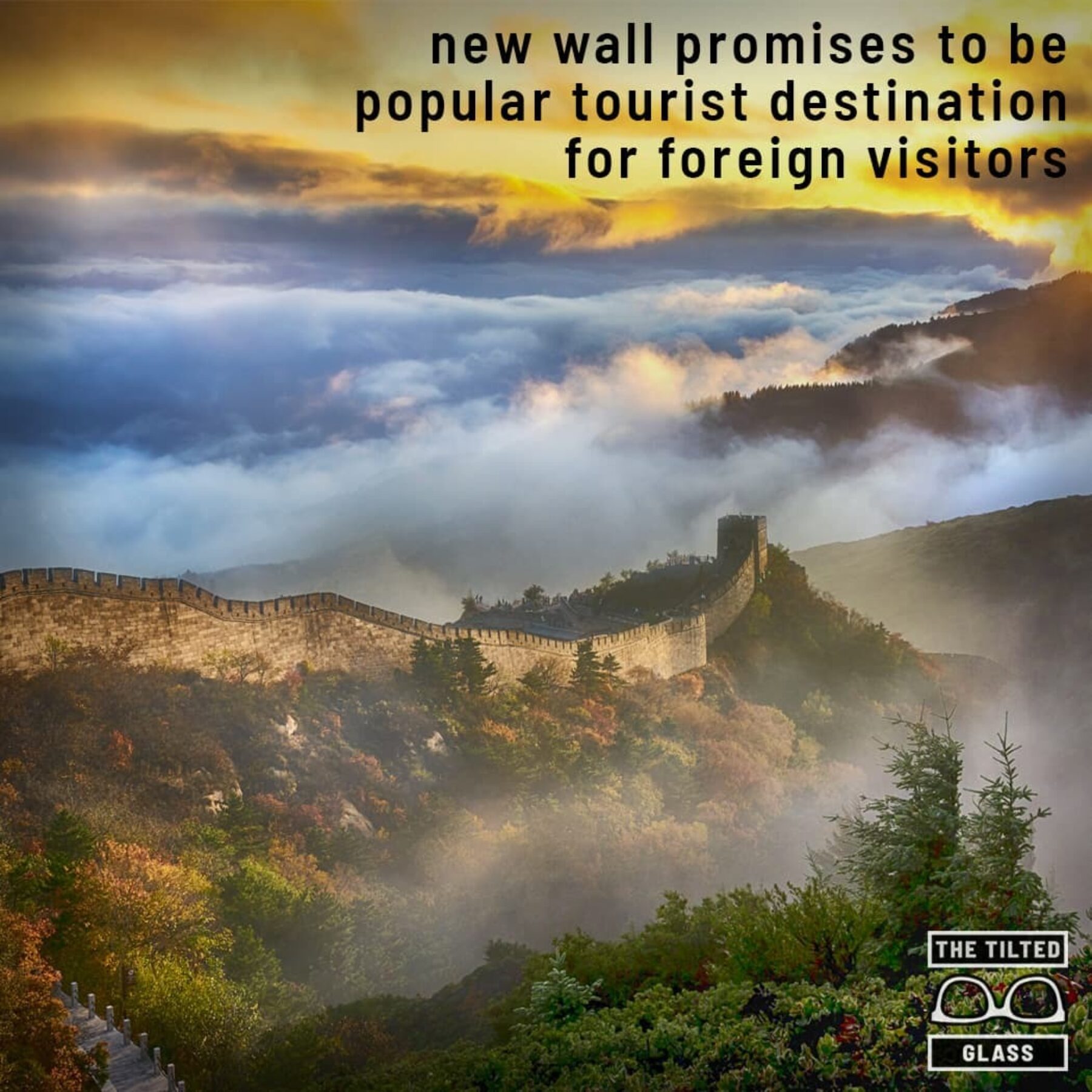 New wall promises to be popular tourist destination for foreign visitors
