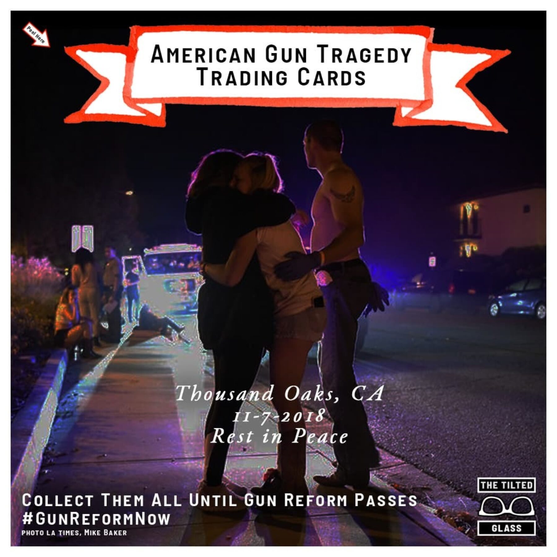 American Gun Tragedy Trading Cards - 11-7-2018 - Thousand Oaks, CA