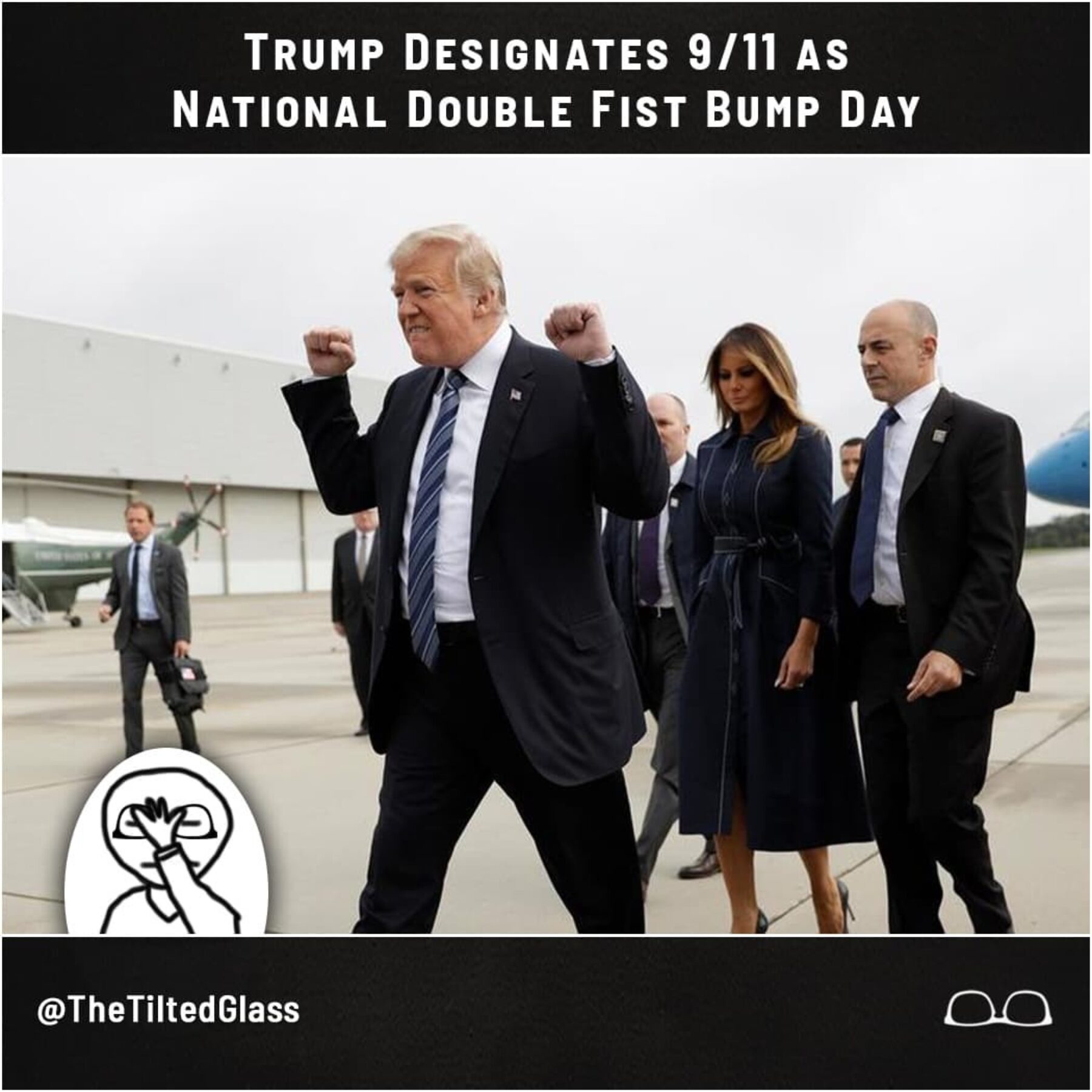 Trump Designates 9/11 as National Double Fist Bump Day