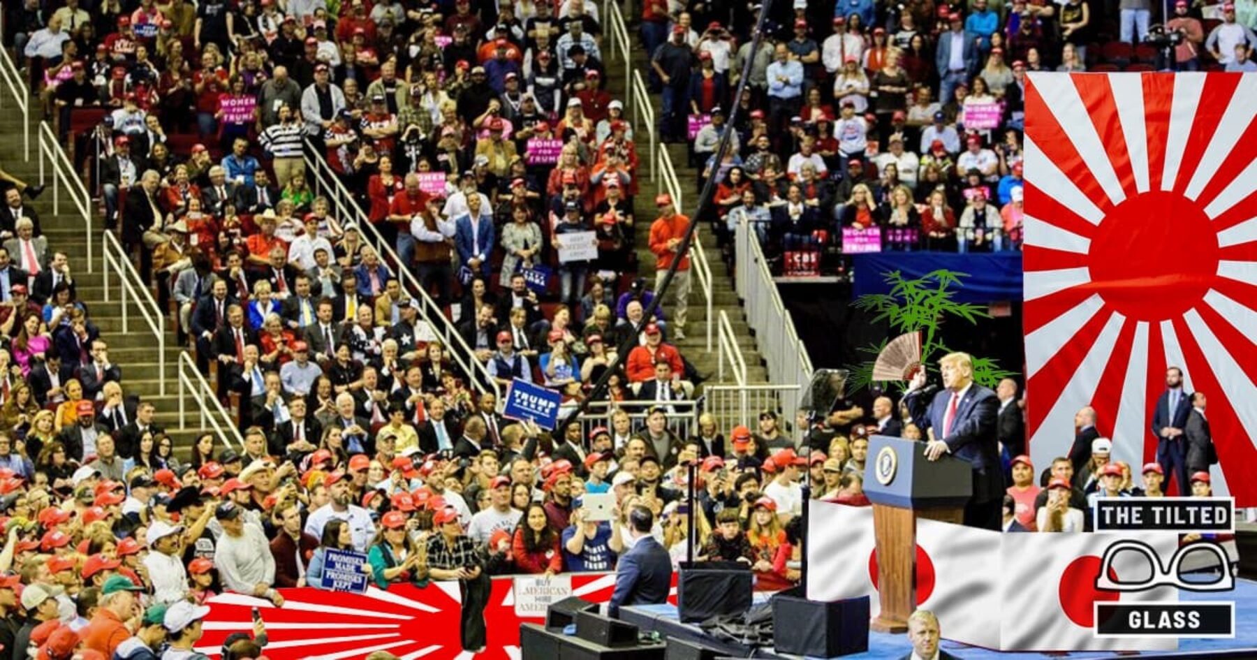 Trump Boasts “Old School Nationalism” Inside The Japanese Toyota Center