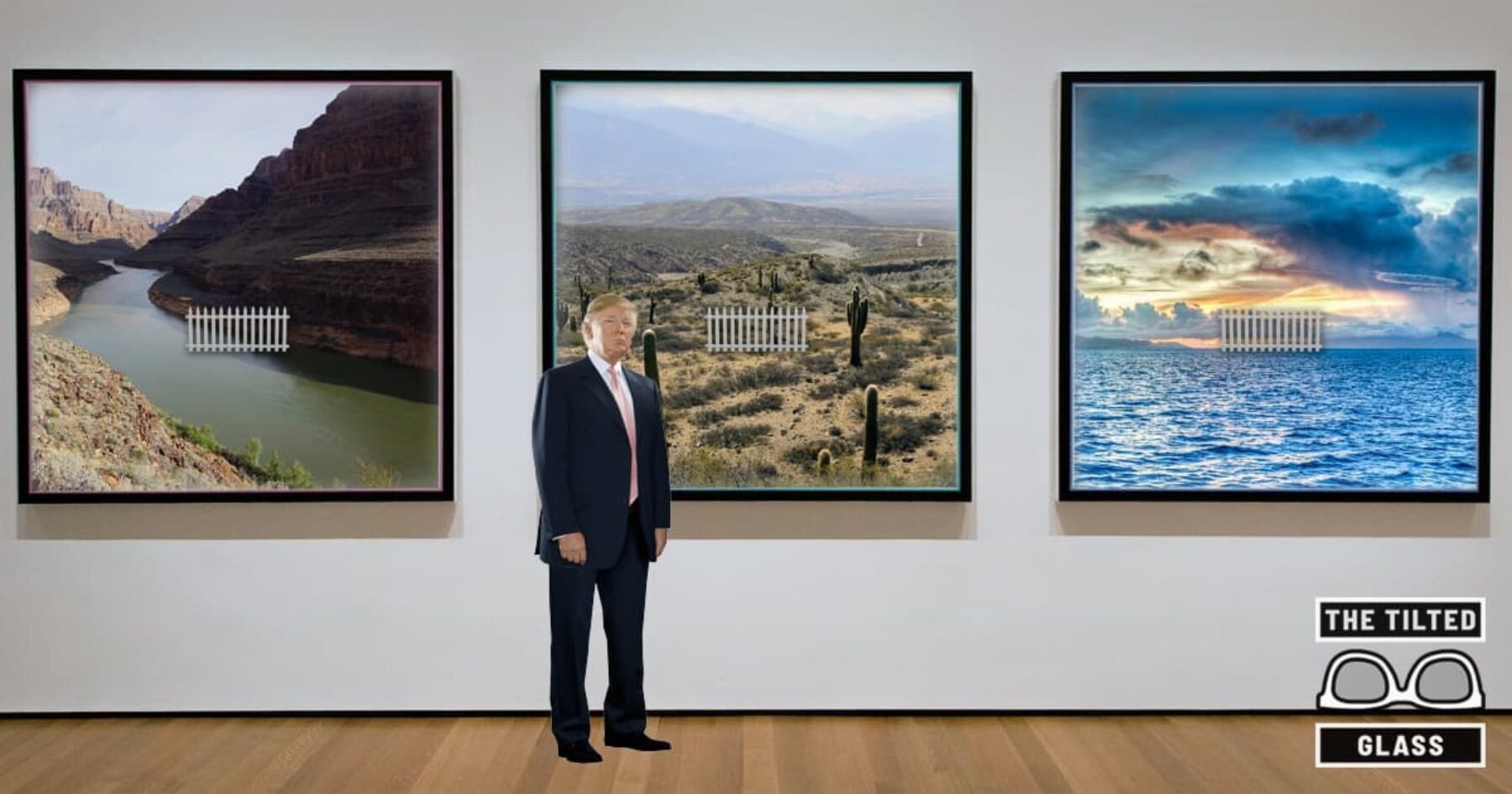 Trump Funds the Arts! Orders $18 Billion Metaphor Built Along Mexico