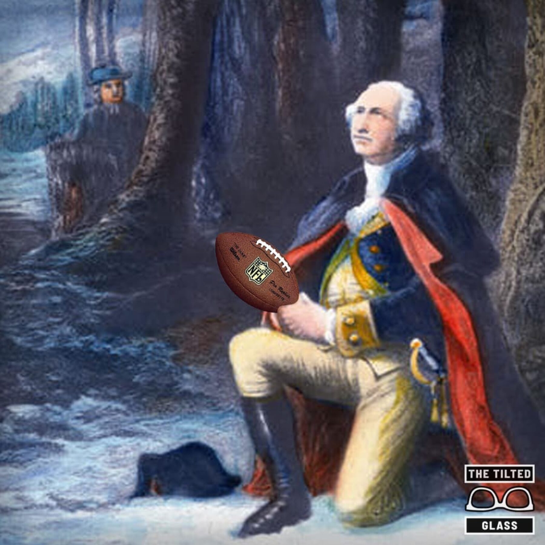 George Washington Takes a Kneel
